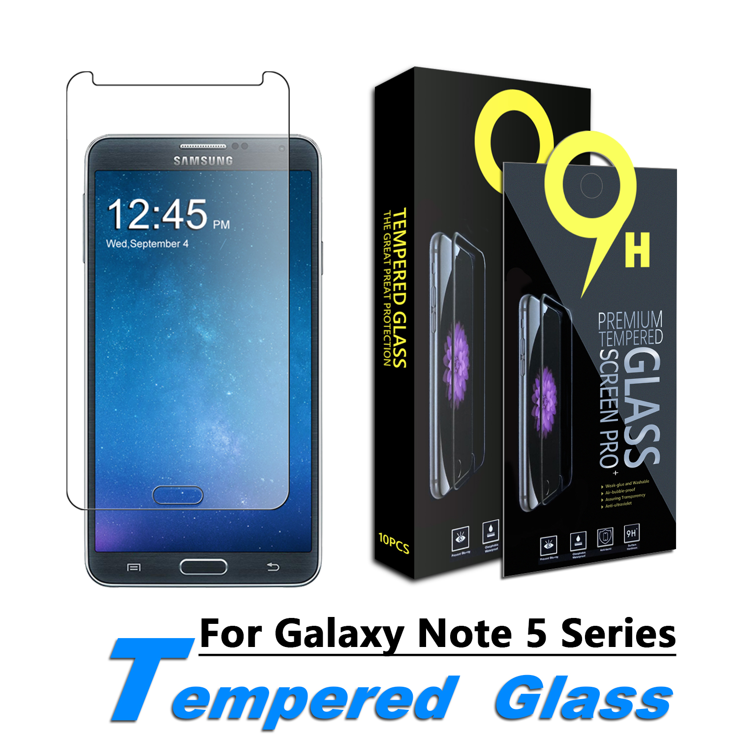 

KAREEN for Samsung Galaxy Note 3, Note 4, Note 5, G360, G530, S6 Active Tempered Glass Screen Protector, with Retail Paper Box