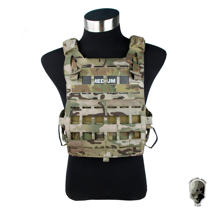 

TMC Tactical Vest SD Plate Carrier Laser Cut MOLLE Camo Plate Carrier 3325, Black