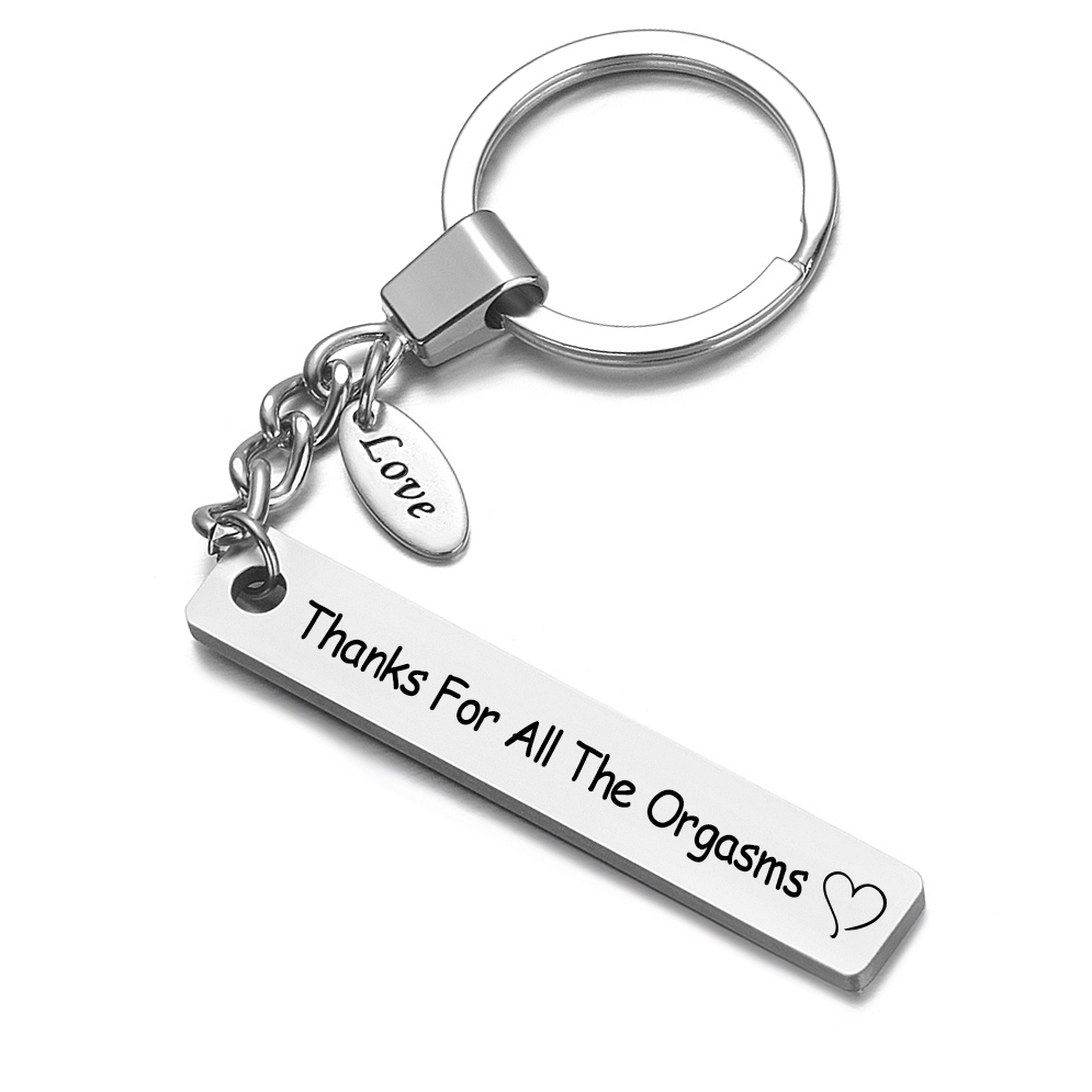 Custom Engraved Keychain Car Name Stainless Steel Personalized Gift
