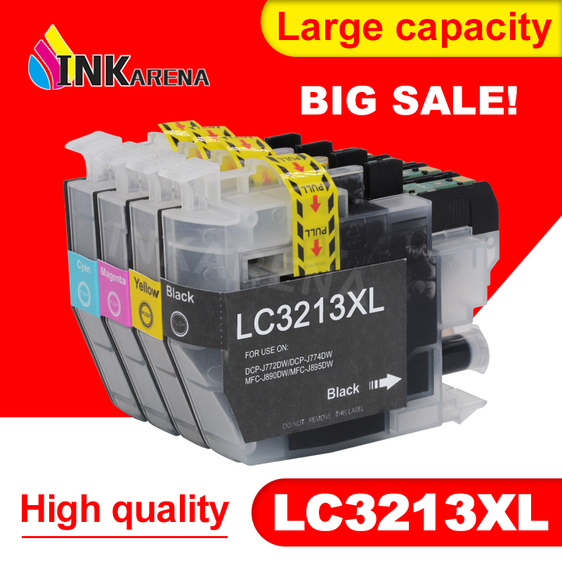 

INKARENA 4 Color LC 3213 Compatible Ink Cartridge For Brother LC3213 -J772DW -J774DW MFC-J890DW MFC-J895DW Printers