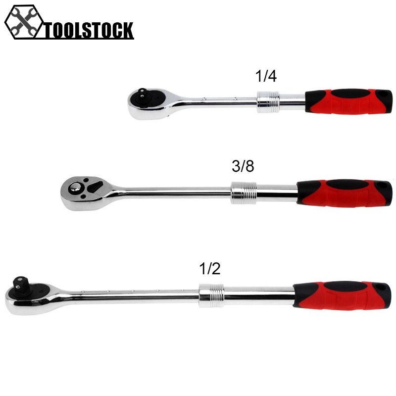 

Flexible Ratchet Wrench 1/4" 3/8" 1/2" Allen Key Length Socket Wrench 72 Teeth Ratchet Spanner Hand Tools