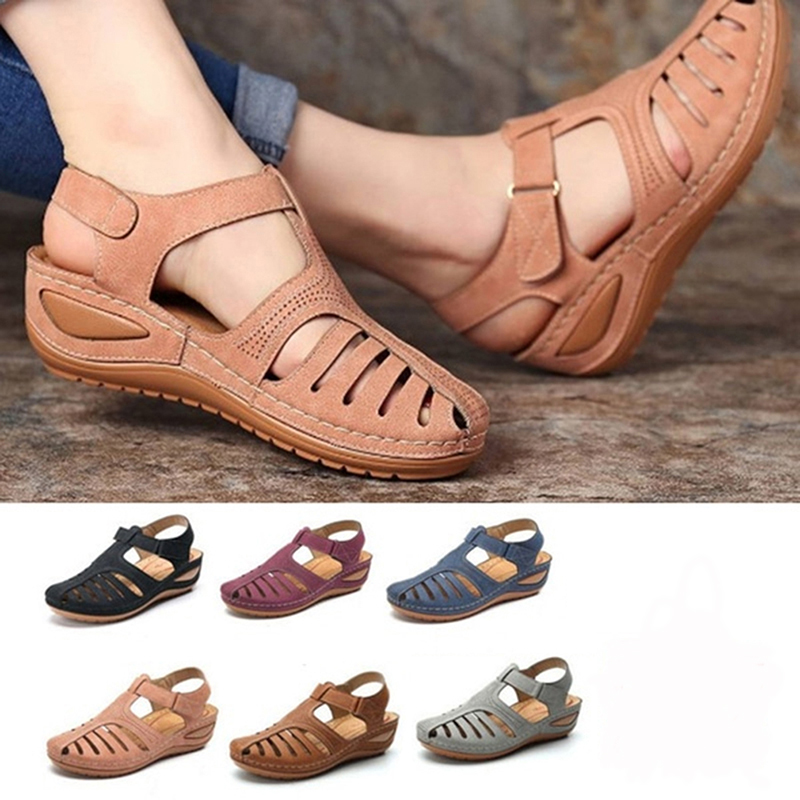 

Women Sandals New Summer Shoes Woman Plus Size 43 Heels Sandals For Wedges Chaussure Femme Casual Gladiator Sandalen Dames, Black