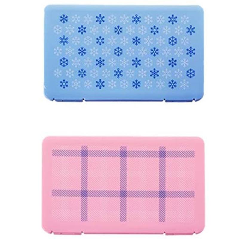 

2PC Foldable Mask Box Storage Bag Mouth Face Mask Storage Clip Case Holder Case Display Container Jewelry Organizer Accessories