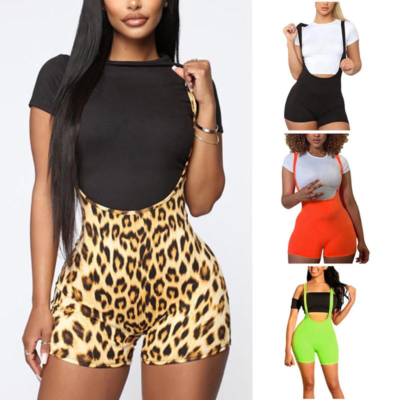 

Women Fashion Sexy Sleeveless O-Neck Playsuits Summer Solid One-Piece Romper Bodysuit Holiday Playsuits Outwear Female Clothes, As photo