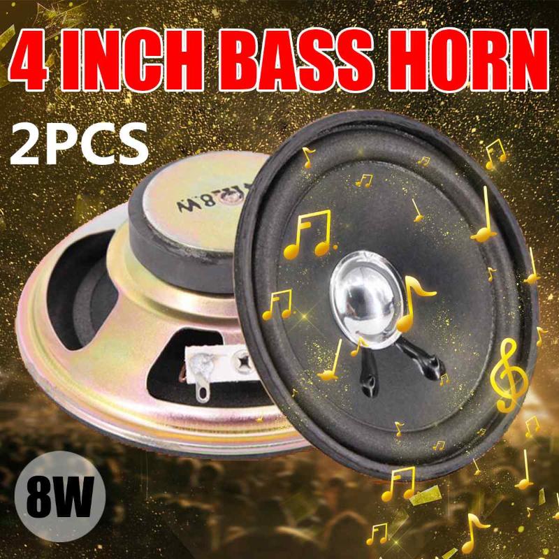 

2Pcs 4 inch Audio Subwoofer Speaker 8W Woofer Midrange Bass Computer Speakers For DIY Home Theater Sound System