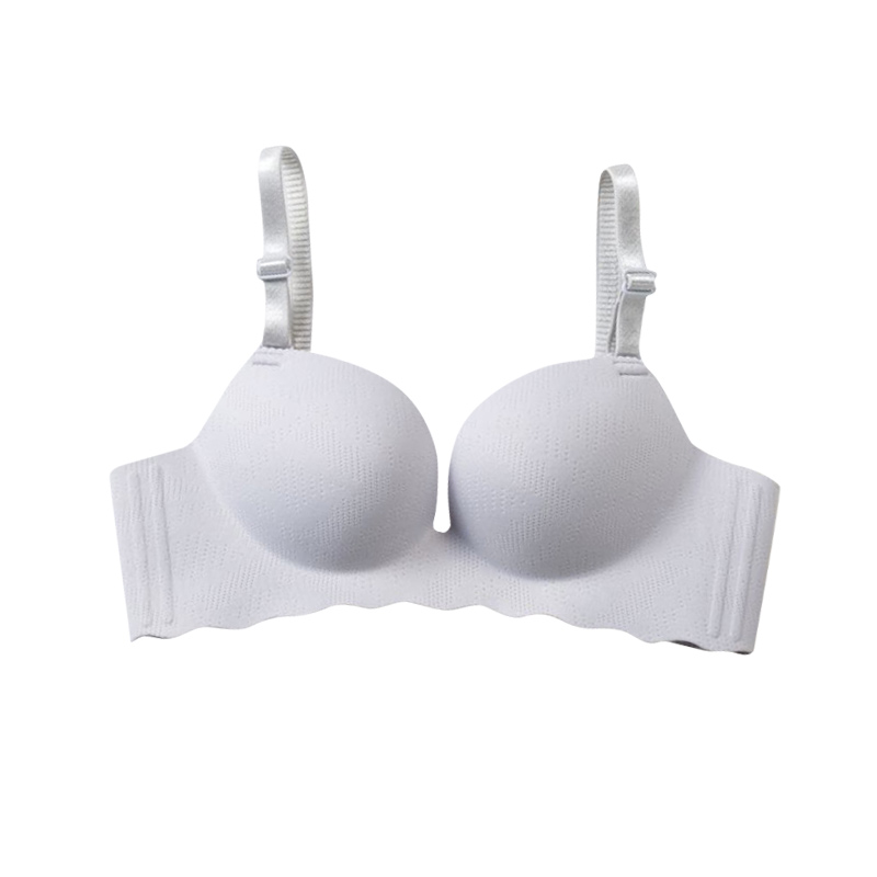 

Blackday Hot Sale Fashion Ladies Breathable 1/2 Cup Bra Wire Free Adjustment Women Bra Solid Color Seamless Underwear Bras New, Green