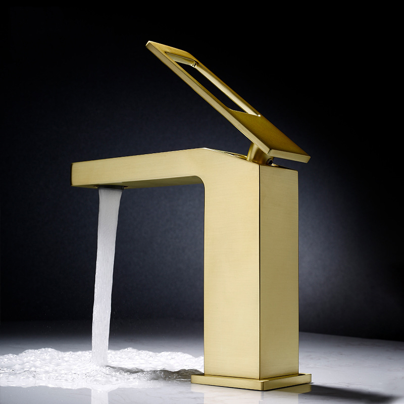 

Basin Mixer Taps Bathroom Sink Faucets Single Handle Swivel Spout Bath Deck Vessel Brushed Gold Mixer Taps Torneira lavatorio
