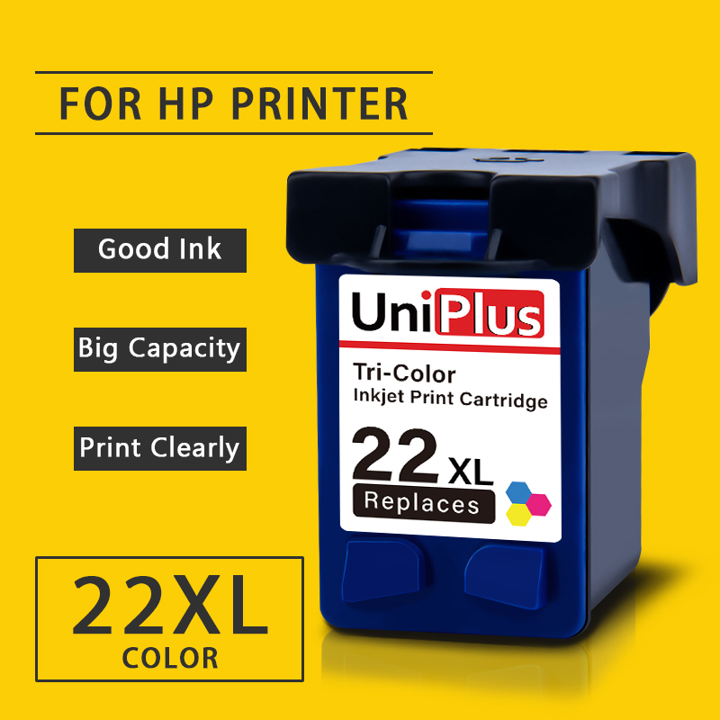 

UniPlus 22XL Tri Color Inject Ink Cartridge Replacement for 22 XL 22 for Printer Deskjet D2330 D2345 D2360 D2430 D2445