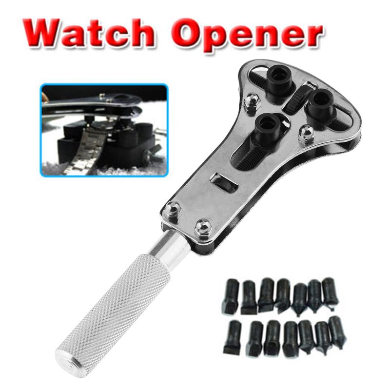 

Watch Repair Tool Kit Watch Back Case Opener Adjustable Watchmaker Back Case Opener Wrench Cover Remover Repair Screw