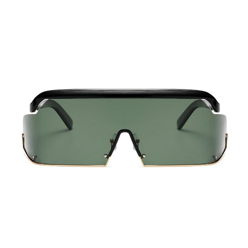 

Oversized Windproof black Sunglasses Women New Luxury Fashion Flat Top Clear Lens One Piece Men Polarized Driving Sunglasses FML