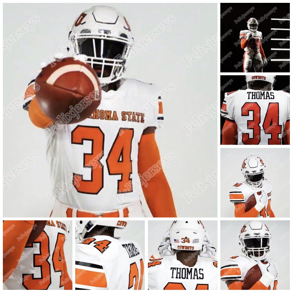 

2020 Oklahoma State Nolan Mclean Ethan Bullock Shane Illingworth Spencer Sanders Shaun Taylor Peyton Thompson NCAA College Football Jersey, White youth s-xl