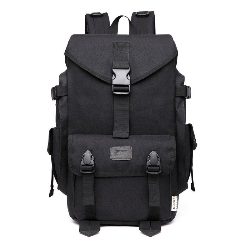 

2020 New Fashion Men Backpacks Waterproof Mochila Large Capacity Backpack for 15.6 Inch Laptop Computer Bag School Backpack, Black