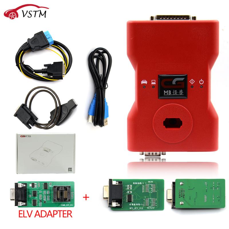 

2020 CGDI Prog MB for with ELV Adapter Car Key Add Fastest Key Programmer Support All Lost With MB EIS/EZS Functi