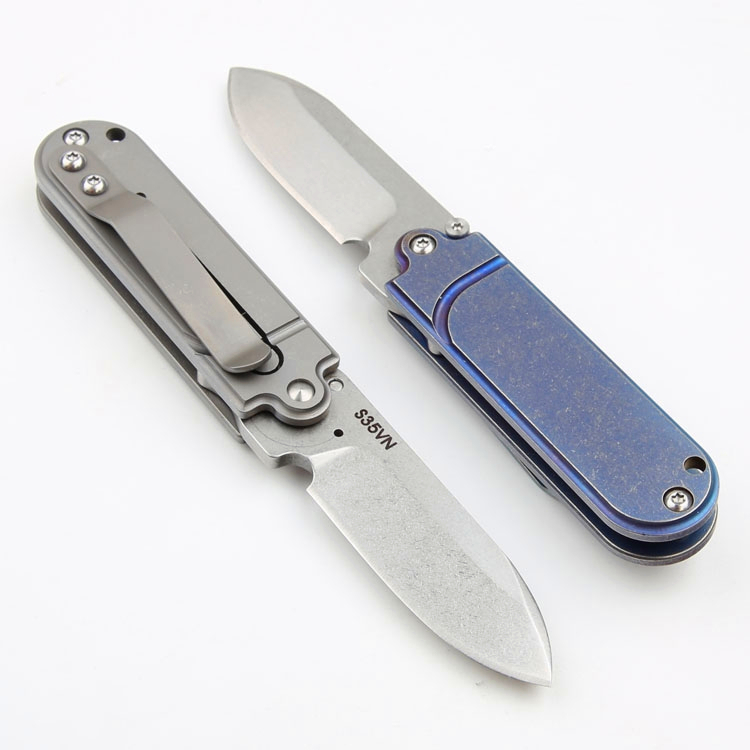 

Special Offfer Mini Small EDC Pocket Folding Knife S35VN Stone Wash Blade CNC TC4 Titanium Alloy Handle Ball Bearing Folding Knives