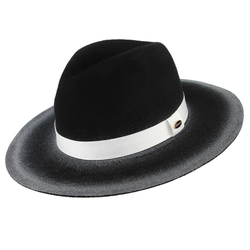 

Men's European American Wool Fedoras Hat Male British Retro Fedora Cap Party Banquet Casual Fashion Vintage Hats H7193, Stylea
