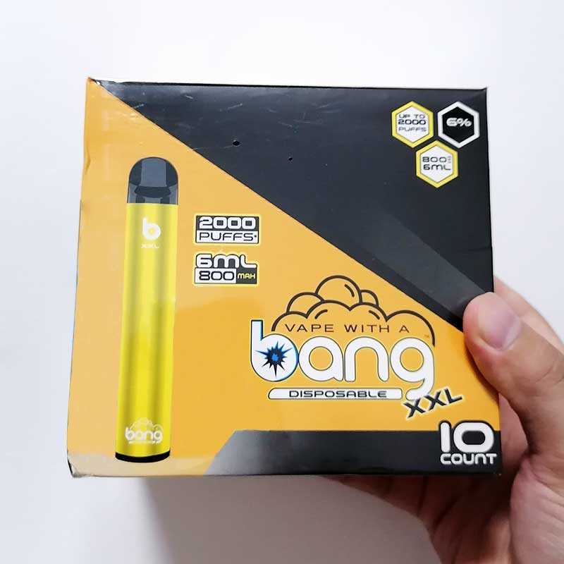 

bang xxl Disposable Vape Pen 2000Puffs 800mAh Power Battery Pre-filled 6ml Empty Pods Cartridges Vapor e Cigarette Portable Vape