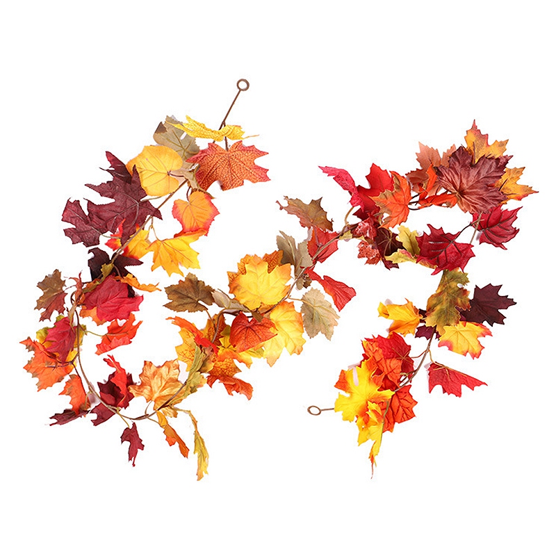 

1 Pcs Autumn Garland Fall Hanging Plant for Home Garden Wall Doorway Backdrop Fireplace Decoration, Multi