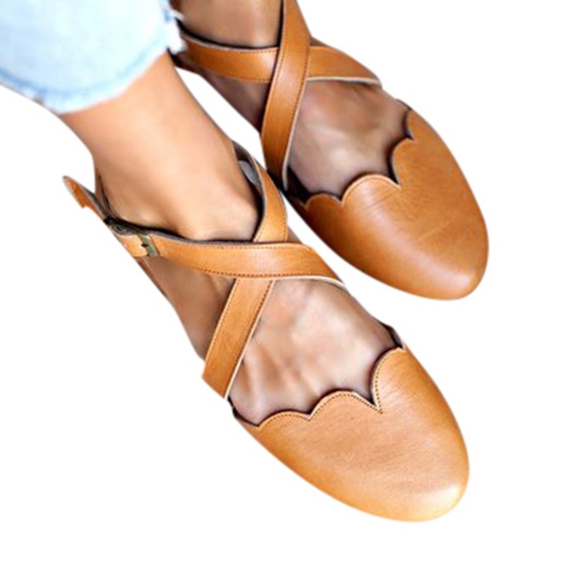 

Women sandals 2020 summer women flat sandals fashion flock solid color decor beach shoes plus size, Orange