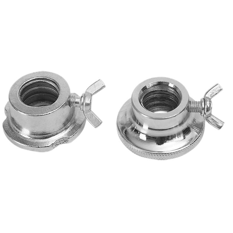 

New 2Pcs Barbell Spin Lock Collars Screw Clamps Anti Slip Spin-Lock Collars for Dumbbell Weight Lifting, Silver
