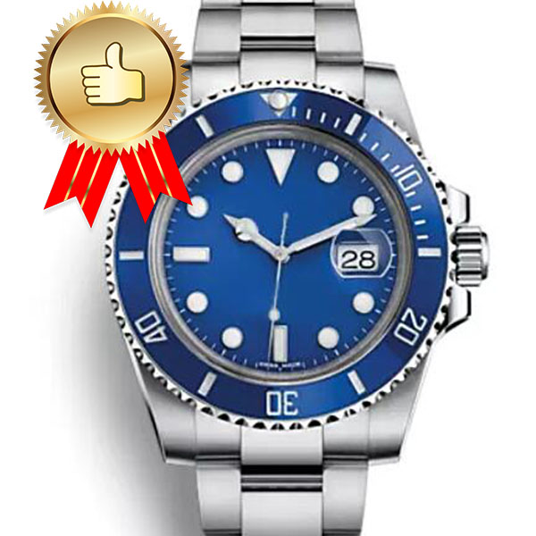 

Fashion Top ceramic mens mechanical stainless with logo bule black designer watch orologi da uomo di lusso watch waterproof with logo