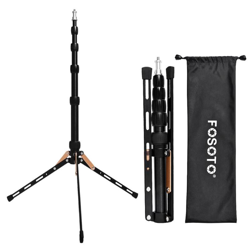 

Fosoto FT-140 Led Light Stand Portable Tripod For Photographic Lighting Flash Umbrellas Reflector Photo Studio Camera Phone