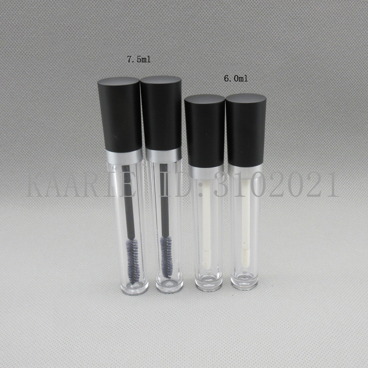 

6ML50pcs/lot Plastic Cosmetic Lip Gloss Tube,7.5ML DIY Empty High Quality Mascara Refillable Container,Top Grade Cosmetic Bottle