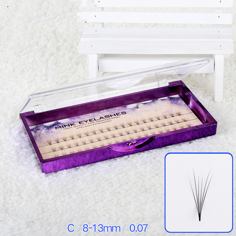

Natural Style 1 Set Big Capacity 75 Bundles 6D Grafting Eyelashes Extensions 0.07mm Thickness True Mink Eyelashes Makeup Tools