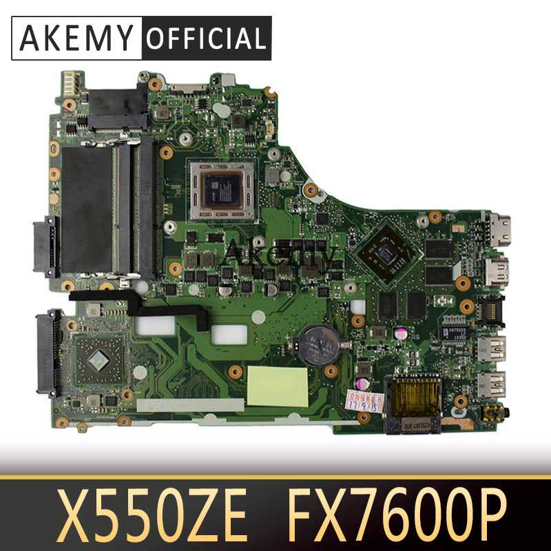 

Akemy X550ZE Laptop motherboard for ASUS X550ZE X550Z X550 K550Z VM590Z A555Z K555Z X555Z Test original mainboard FX7600P