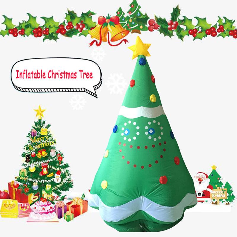 

Inflatables Christmas Tree Xmas Santa Claus Blow Up Holiday Party Indoor Outdoor Garden Christmas Decoration