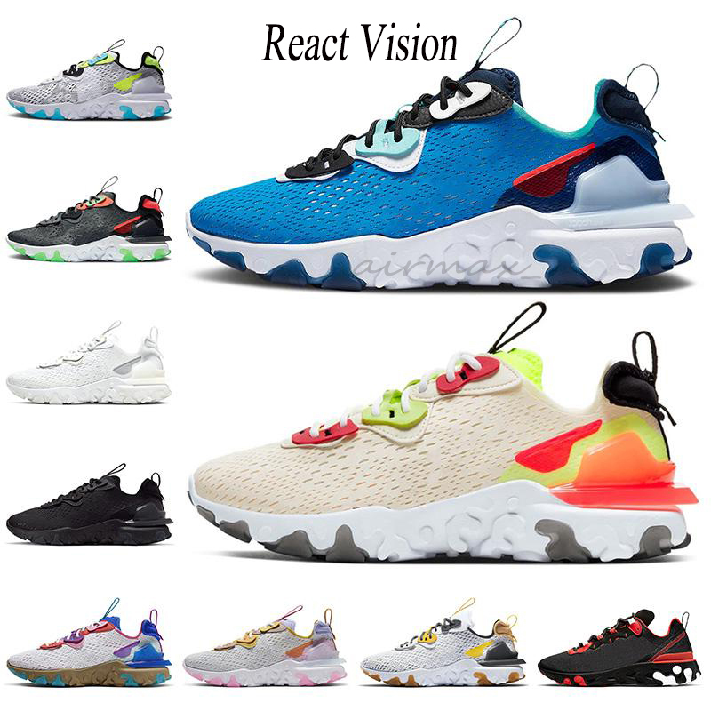 

Men React vision Element 55 87 Des chaussures Undercover Women running shoes Camo Total Orange Saffron mens sneakers trainers shoes 36-45, Purple and pink
