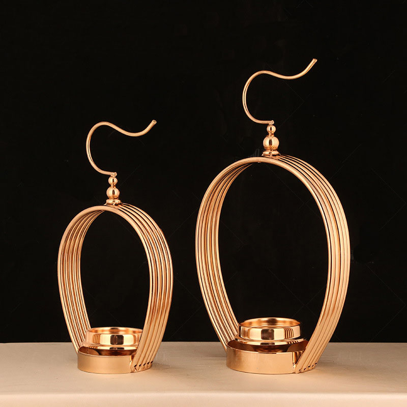 

Table Candle Holders Plating Crystal Candlestick Geometric Romantic Candle Holders for Wedding Dinner Decoration ZZT040