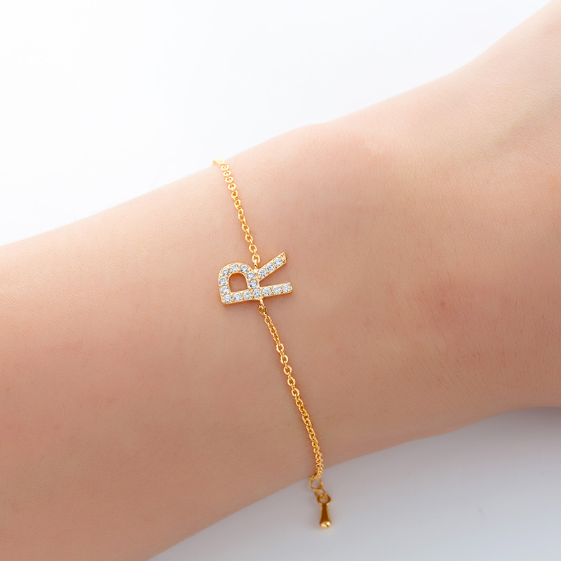 

Bracelet NANKIYA Fashion Letter Design Elegant Simple Temperament Adjustable Charming High quality Cubic Zirconia SL1040 Pulsera