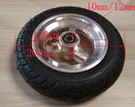 

8x2.00-5 Tubeless Tire Wheel Tyre 8X2.00-5 wheel hub For Kugoo S1 S2 S3 C3 MINI Electric BIKE