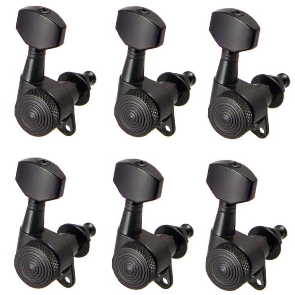 

6 Pieces 6R Tuning Pegs Machine Heads for Electric Acoustic Guitar, Black