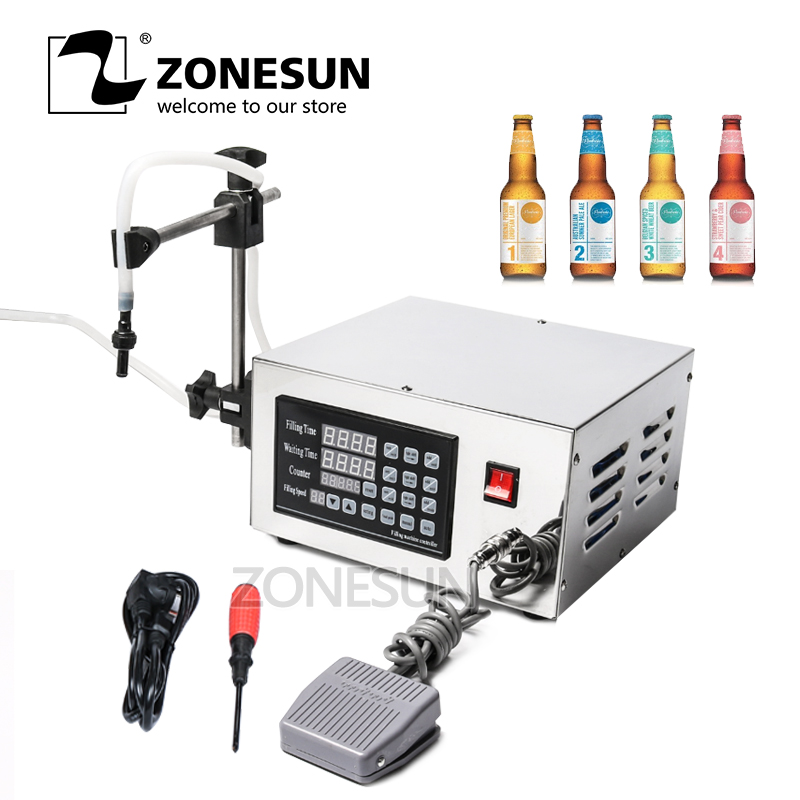 

ZONESUN Filling Machine Automatic Membrance Pump Liquid Filling Machine Filler KC280 For Oil