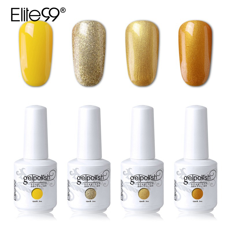

Elite99 15ml Gorgeous Color Gel Nail Polish 4 Pieces/lot Soak Off Gel Nail Varnishes Manicure Semi Permanent UV LED Polish, C161
