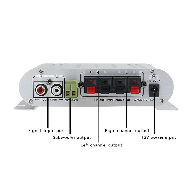 

12V Bass Audio Car Channel Aluminum alloy Car New.High Quality Nice