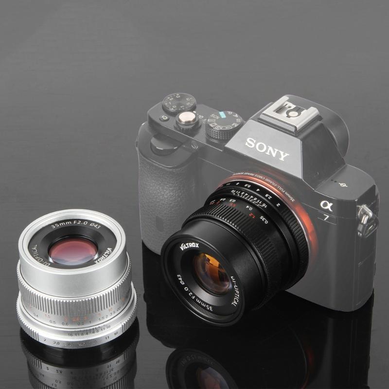 

Viltrox 35mm F2 Wide-Angle Large Aperture Fixed Prime Camera Lens for Sony NEX E Full Frame A7 A7SII A7RII A7R A6300 A6000 NEX-7