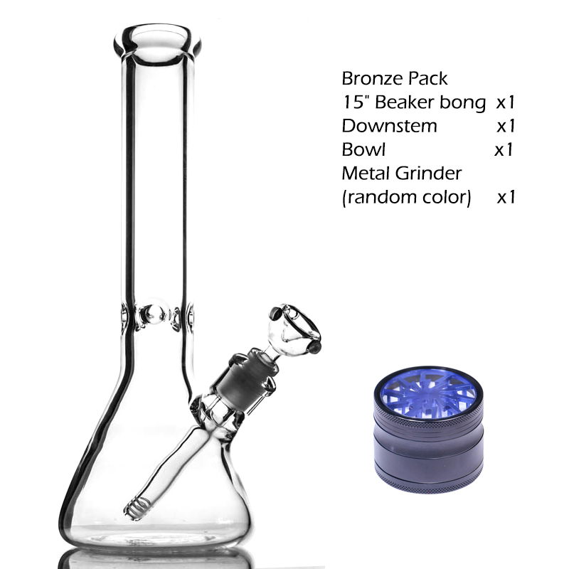 

18 inch bong Accessories 9mm glass water bongs big tall pipe Beaker With Elephant Joint Super Heavy