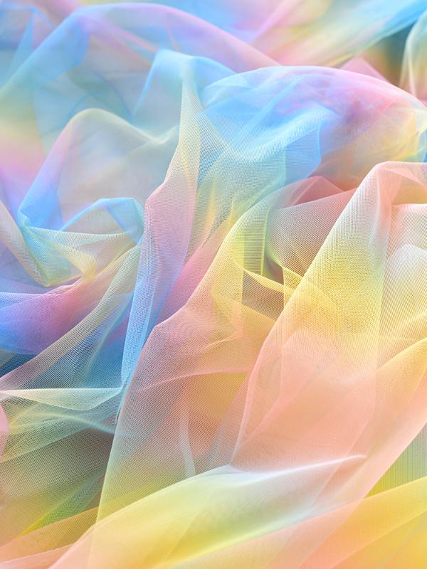 

Rainbow Gradient Tulle INS Photography Gauze Photo Background Prop for Ring Earrings Bracelet Cosmetic Still Life Shoot Material