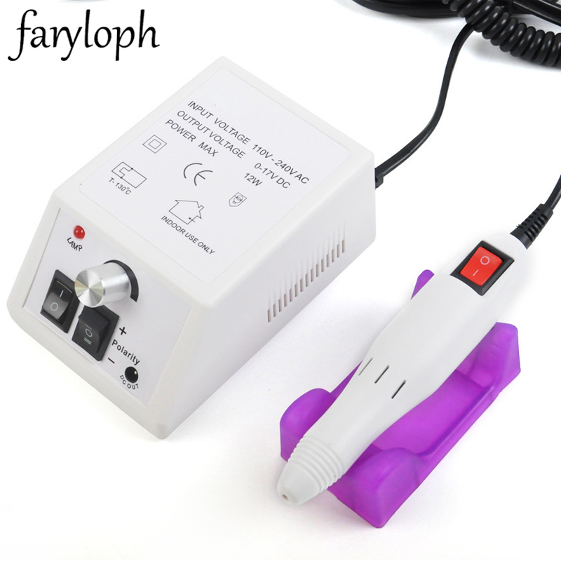 

20000RPM Nail Art Drill Set with 6 Bits Professional Electric Grinding Machine Nail Drill File Tool Grinder Polisher Set