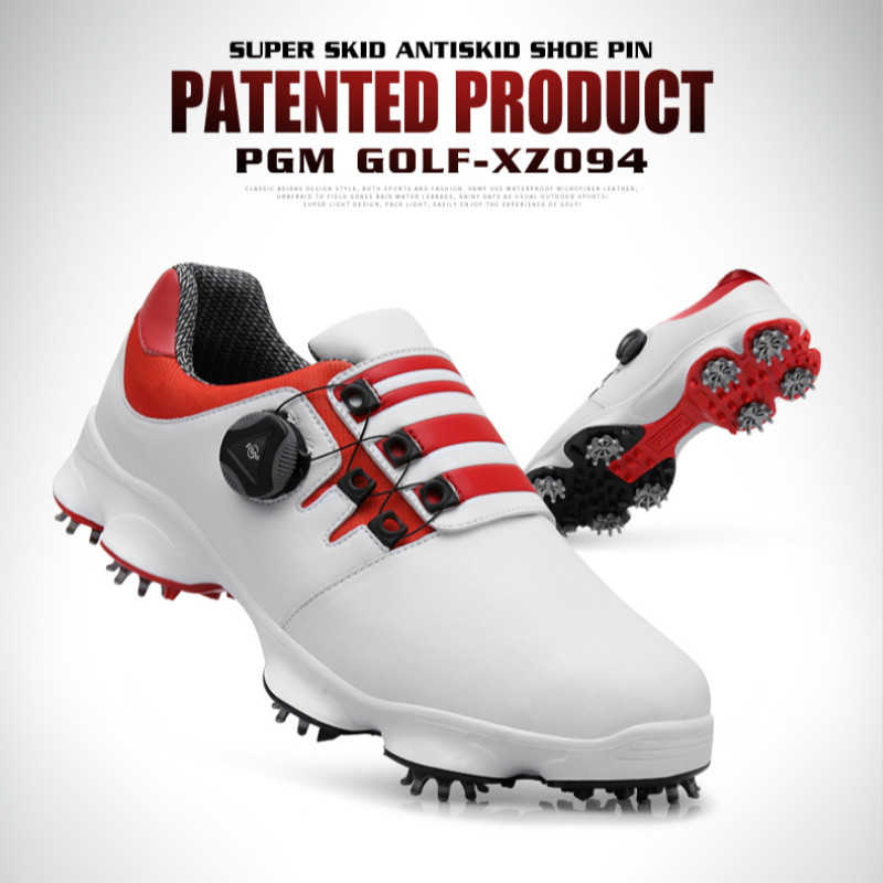 

Professional Golf Shoes Super anti-skid Waterproof Comfortable Breathable Design, Fixedspin white shoe