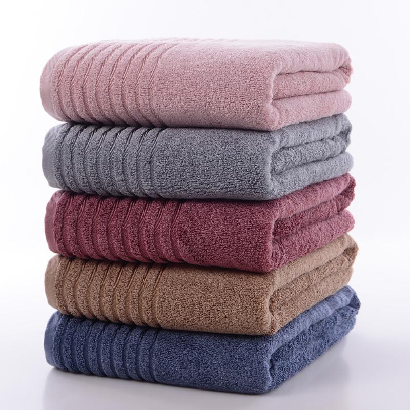 

Towel Bamboo Fiber Adult Soft Super Absorbent Large Bath  Breathable Cozy Solid Colors Bathroom Home El Beach Towels, Pink