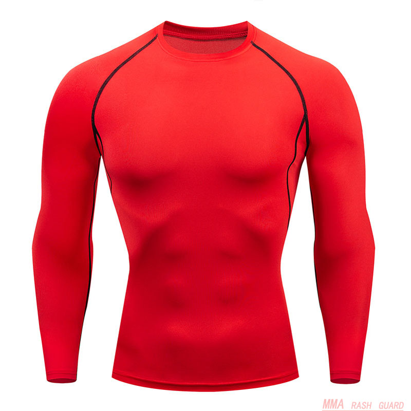 

Bodybuilding Muscle Shirt Men long sleeve Thermal knitwear Warm Base Layer in Winter Compression sportswear Fitness jogging top, Black