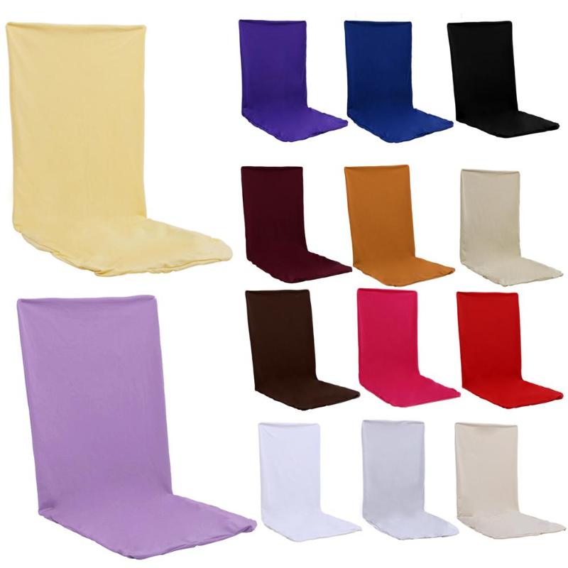 

Elastic Chair Covers Hotel Office Spandex Polyester Stretch Anti-dirty Chair Conjoined Cover Weddings Banquet Home Decoration