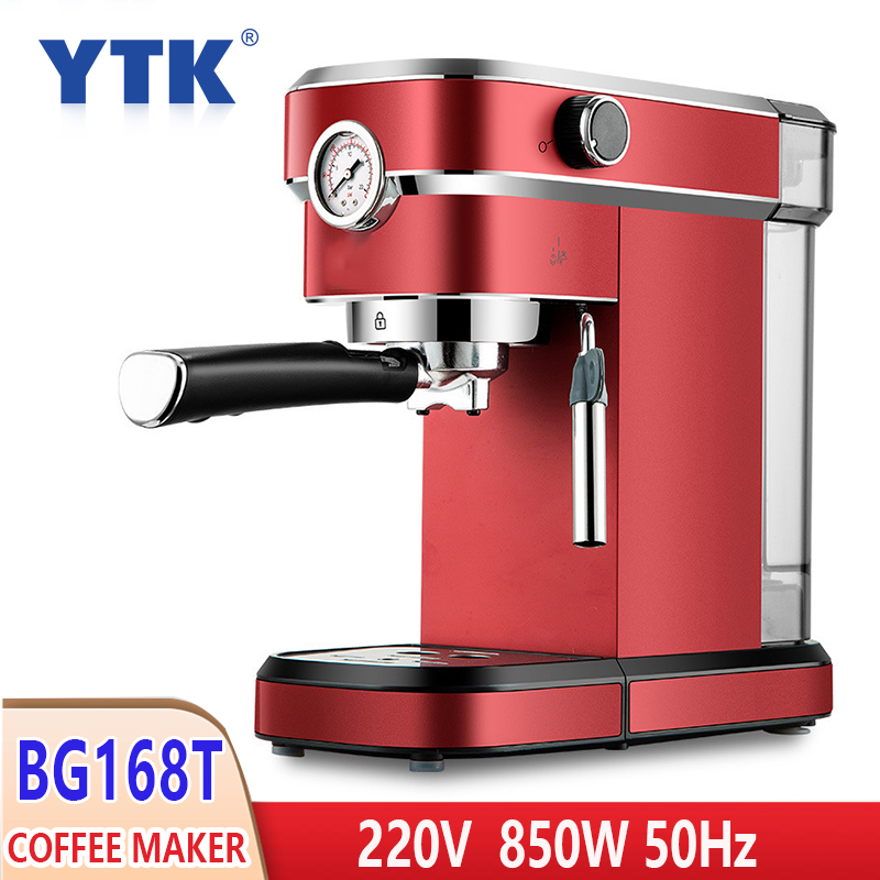 

Household 220V 850W Semi-automatic Coffee Machine Ltalian Bubble Cappuccino Milk Machine American Espresso