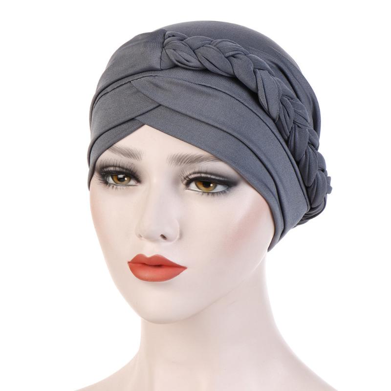 

2020 Hats Beanies Women Knitted Beading India Hat Muslim Ruffle Cancer Chemo Turban Wrap Cap Fisherman beanie for ladies