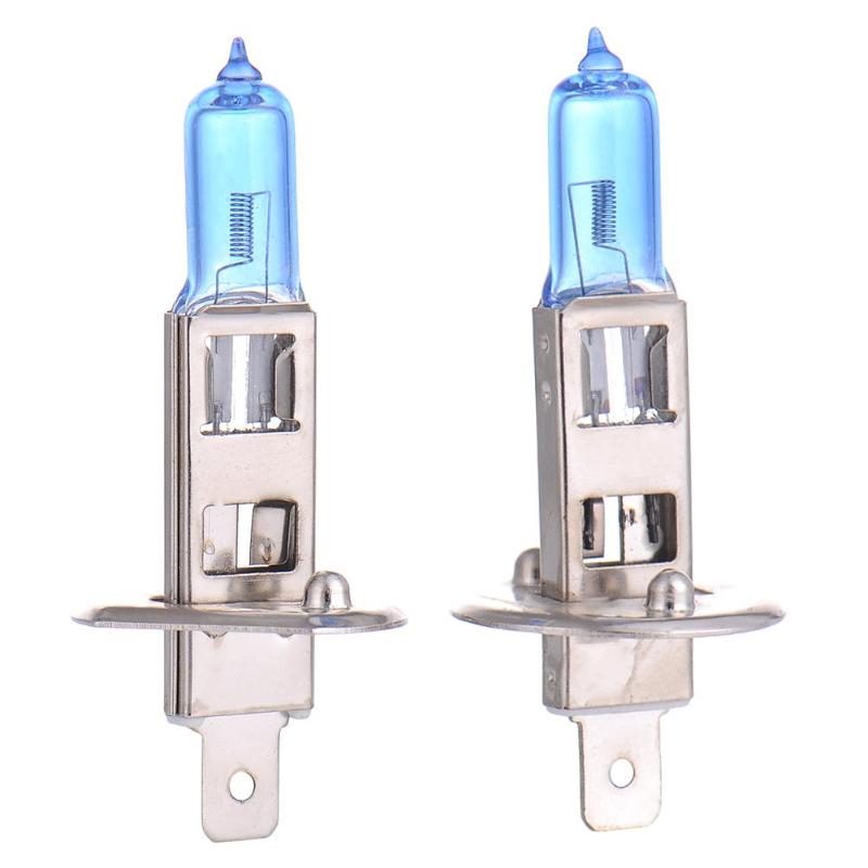 

12V 100W H1 Halogen Lamp 2 Pcs Super Bright White Car Halogen Bulb Car Headlight Light Lamp Bulbs Styling High Quality, As pic