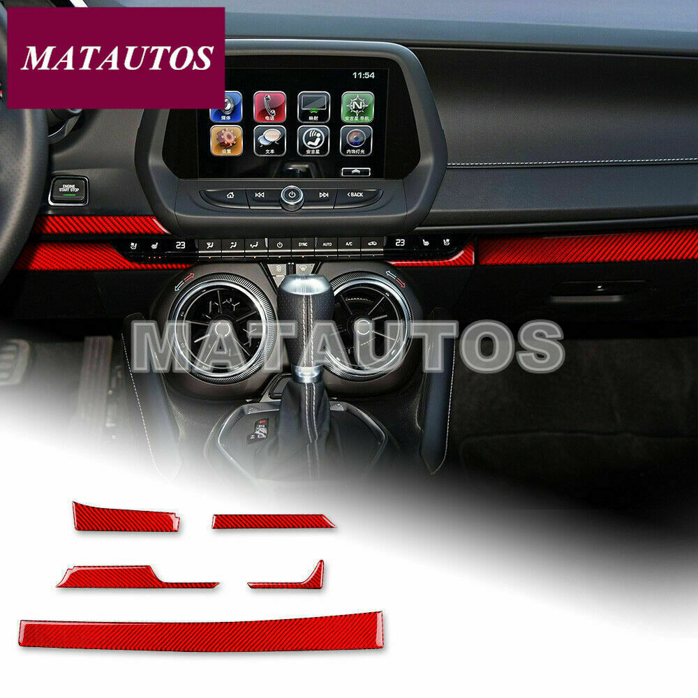 

For Camaro 2016 2017-2019 A Set Interior Center Console Dashboard Cover Sticker