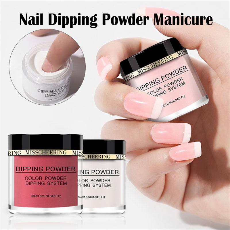 

Nail Art Dipping Powder Glitter Dip System Manicure 10ml 12 Colors Flakes Pigment Dust Decorations Sequins Dust Manicure Tools